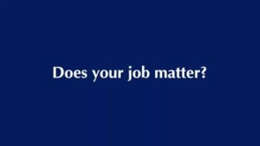 Preview image for the video "Does your job matter".